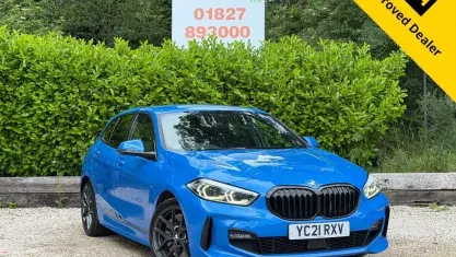 Used BMW 118 M Sport 150 HP (110 kW) 2021 Blue Hatchback