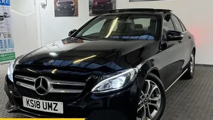 Used Mercedes C220 Premium Plus 170 HP (125 kW) 2018 Black Sedan