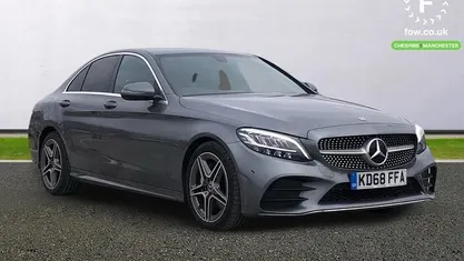 Grey Used 2019 Mercedes C200 AMG line Sedan | £17,799 (Good price)