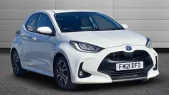 White Used 2021 Toyota Yaris Hybrid Design Hatchback | £12,650 (Fair price)