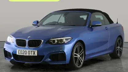 Used BMW 218 M Sport 136 HP (100 kW) 2020 Blue Cabriolet