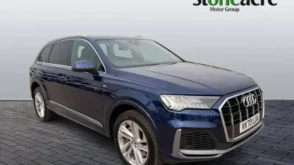 Used Audi Q7 S-Line 381 HP (280 kW) 2022 Blue SUV