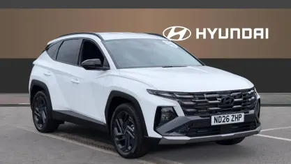 New Hyundai Tucson Blackline 239 HP (175 kW) 2026 Special solid  atlas white SUV
