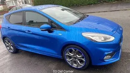 Used Ford Fiesta ST-Line 125 HP (91 kW) 2021 Blue Hatchback