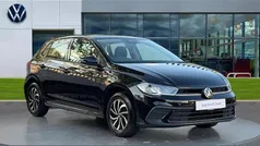 Deep black pearlescent Used 2022 VW Polo Life Hatchback | £15,782 (Fair price)