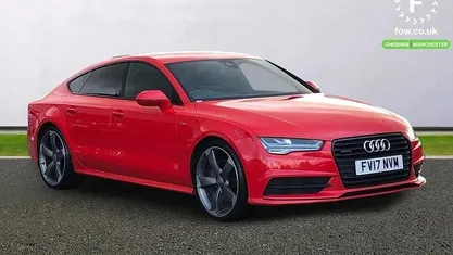 Used Audi A7 Sportback Black Edition 272 HP (200 kW) 2017 Red Hatchback
