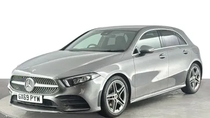 Used Mercedes A200 AMG line 163 HP (119 kW) 2019 Grey Hatchback