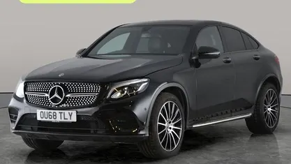 Used Mercedes GLC220 AMG Line Premium 170 HP (125 kW) 2018 Black Coupe
