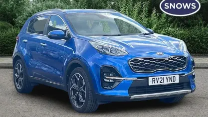 Used Kia Sportage GT-Line 177 HP (130 kW) 2021 Blue SUV