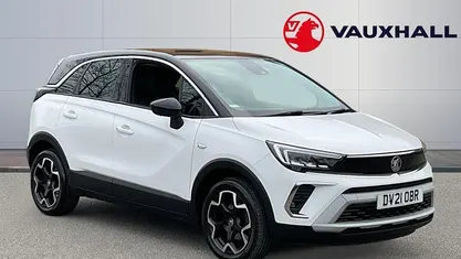 Used Vauxhall Crossland Elite 110 HP (80 kW) 2021 White SUV