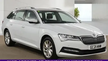 Used Skoda Superb SE 122 HP (89 kW) 2021 White Estate