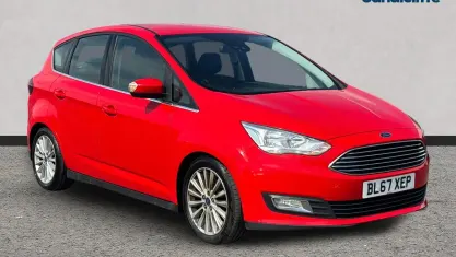 Used Ford C-MAX Titanium 125 HP (91 kW) 2018 Red MPV