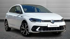 Pure white with black roof Used 2025 VW Polo Black Edition Hatchback | £23,550 (Fair price)