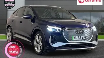 Used Audi Q4 Sportback e-tron S-Line 125 kW (170 HP) 2022 Blue SUV