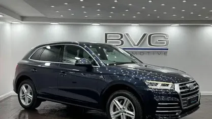 Used Audi Q5 S-Line 190 HP (139 kW) 2018 Blue SUV