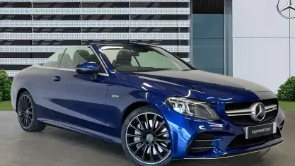 Usado Mercedes C43 AMG Premium 390 HP (286 kW) 2020 Azul Cabrios
