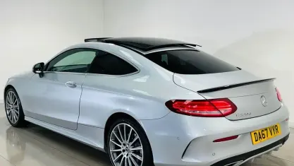 Used Mercedes C220 AMG Line Premium 170 HP (125 kW) 2017 Silver Coupe