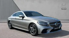 Mojave silver metallic Used 2021 Mercedes C220 AMG line Coupe | £24,317 (Fair price)