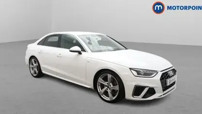 Used Audi A4 S-Line 150 HP (110 kW) 2022 White Sedan