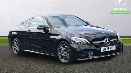 Used Mercedes C200 AMG line 184 HP (135 kW) 2019 Black Coupe
