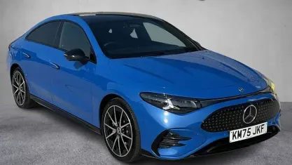 Used Mercedes CLA 250+ AMG Line Premium 200 kW (272 HP) 2025 Blue Sedan