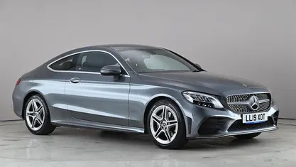 Begagnad Mercedes C200 AMG line 184 HK (135 kW) 2019 Grå Sportkupé