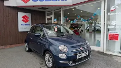 Used Fiat 500 Lounge 69 HP (50 kW) 2018 Blue Hatchback