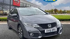 Grey Used 2016 Honda Civic SR Hatchback | £11,490 (Fair price)