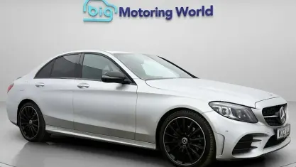 Used Mercedes C220 AMG line 194 HP (142 kW) 2021 Silver Sedan
