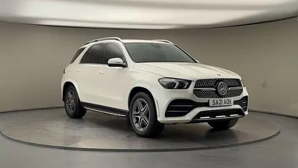 Diamond white Used 2021 Mercedes GLE350 AMG line Estate | £35,050 (Good price)