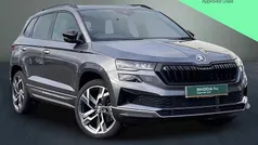 Graphite grey metallic Used 2025 Skoda Karoq SportLine SUV | £28,746 (Fair price)