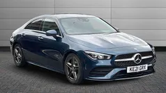 Blue Used 2021 Mercedes CLA180 AMG Line Premium Sedan | £22,990 (Fair price)