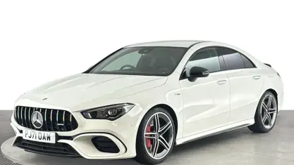 Used Mercedes CLA45 AMG AMG 421 HP (309 kW) 2021 White Coupe