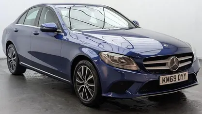 Blue Used 2019 Mercedes C200 SE Sedan | £14,450 (Good price)