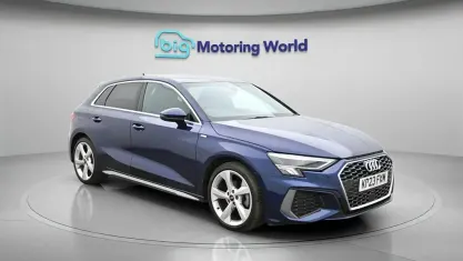 Used Audi A3 Sportback S-Line 150 HP (110 kW) 2023 Blue Hatchback