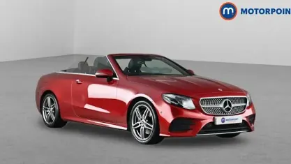 Used Mercedes E220 AMG line 194 HP (142 kW) 2020 Red Cabriolet