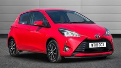 Red Used 2018 Toyota Yaris Hatchback | £9,995 (Fair price)