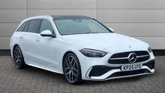 White Used 2025 Mercedes C300e AMG Line Premium Estate | £39,250 (Fair price)