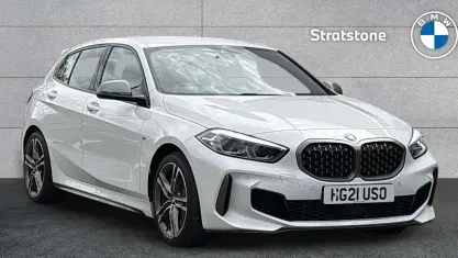 Used BMW M135 M Sport 306 HP (225 kW) 2021 Alpine white Hatchback