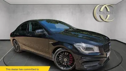 Used Mercedes CLA45 AMG AMG 381 HP (280 kW) 2016 Black Coupe