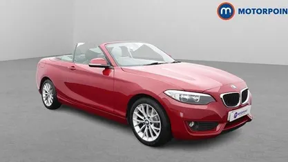 Used BMW 218 136 HP (100 kW) 2017 Red Cabriolet