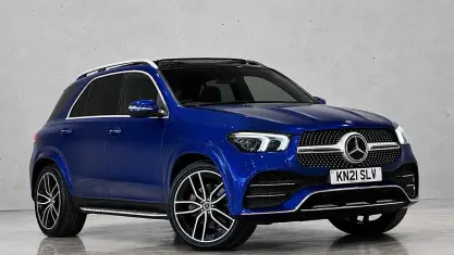 Used Mercedes GLE400 AMG line 330 HP (242 kW) 2021 Blue SUV