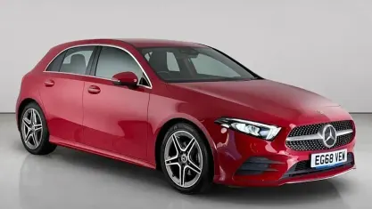 Used Mercedes A180 AMG Line Premium 116 HP (85 kW) 2019 Red Hatchback