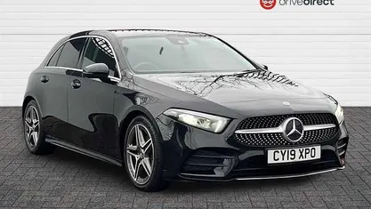 Used Mercedes A200 AMG line 163 HP (119 kW) 2019 Black Hatchback