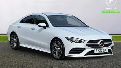 Used Mercedes CLA200 AMG Line Premium 163 HP (119 kW) 2022 White Coupe