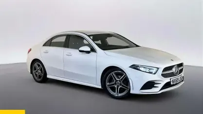 Used Mercedes A180 AMG line 116 HP (85 kW) 2019 White Sedan