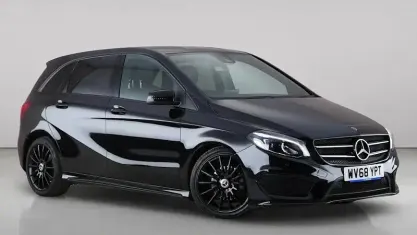 Used Mercedes B180 AMG line 109 HP (80 kW) 2018 Black Hatchback