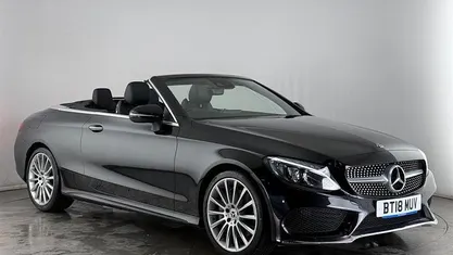 Used Mercedes C300 AMG Line Premium Plus 245 HP (180 kW) 2018 Black Cabriolet