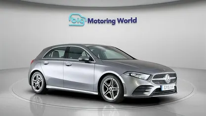 Used Mercedes A200 AMG line 163 HP (119 kW) 2019 Grey Hatchback