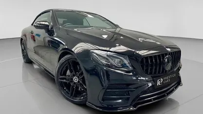 Used Mercedes E220 AMG Line Premium 194 HP (142 kW) 2020 Black Cabriolet